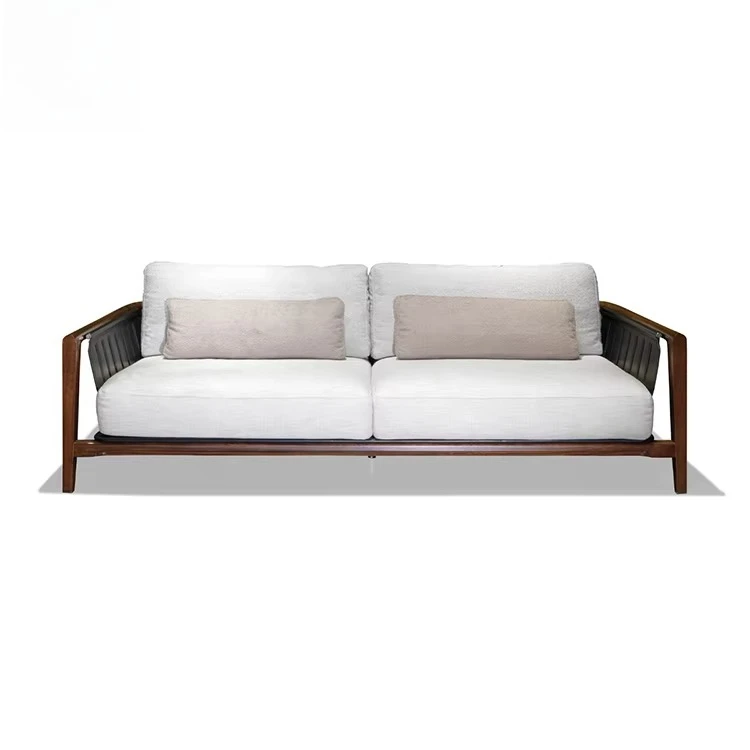 yl-Italian Design Garden Furniture Outdoor Sectional Sofa Set Latest High Quality Teak Wood Garden Outdoor Sofa-