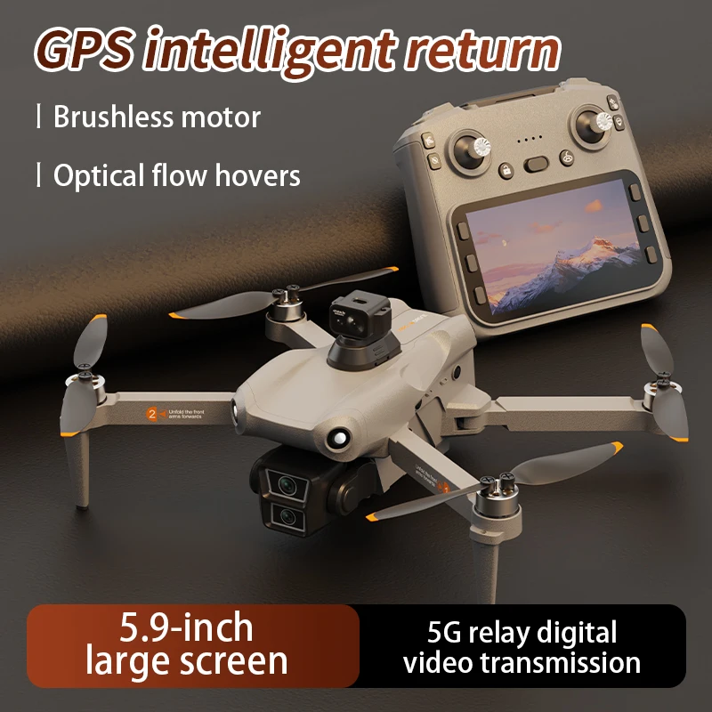 

L300 Pro Profesional Drone 4K HD With Large Color Screen 5G GPS WIFI FPV Camera Brushless RC Quadcopter Dron Toys 3KM 28min