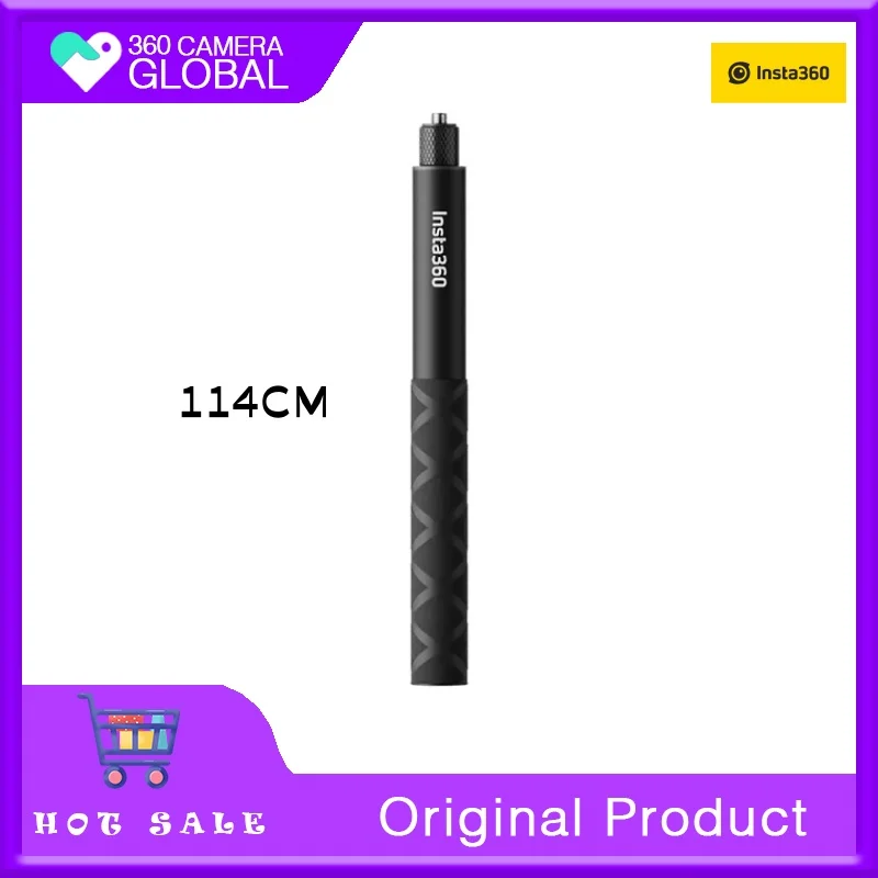 Original Insta360 114cm Invisible Selfie Stick - Official 360 Camera Accessories For X4/X3/GO3S/ACE PRO/ACE/GO3S