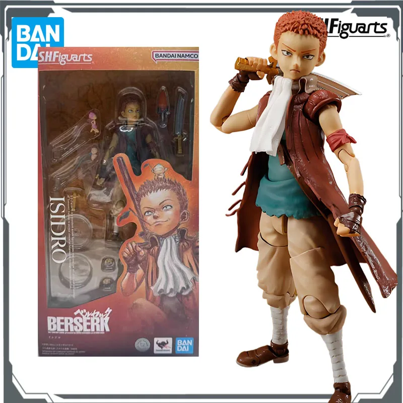 Bandai Original S.H.Figuarts Isidro & Silke 125mm & 120mm Anime figurine à assembler modèle jouets modèle cadeaux pour les garçons