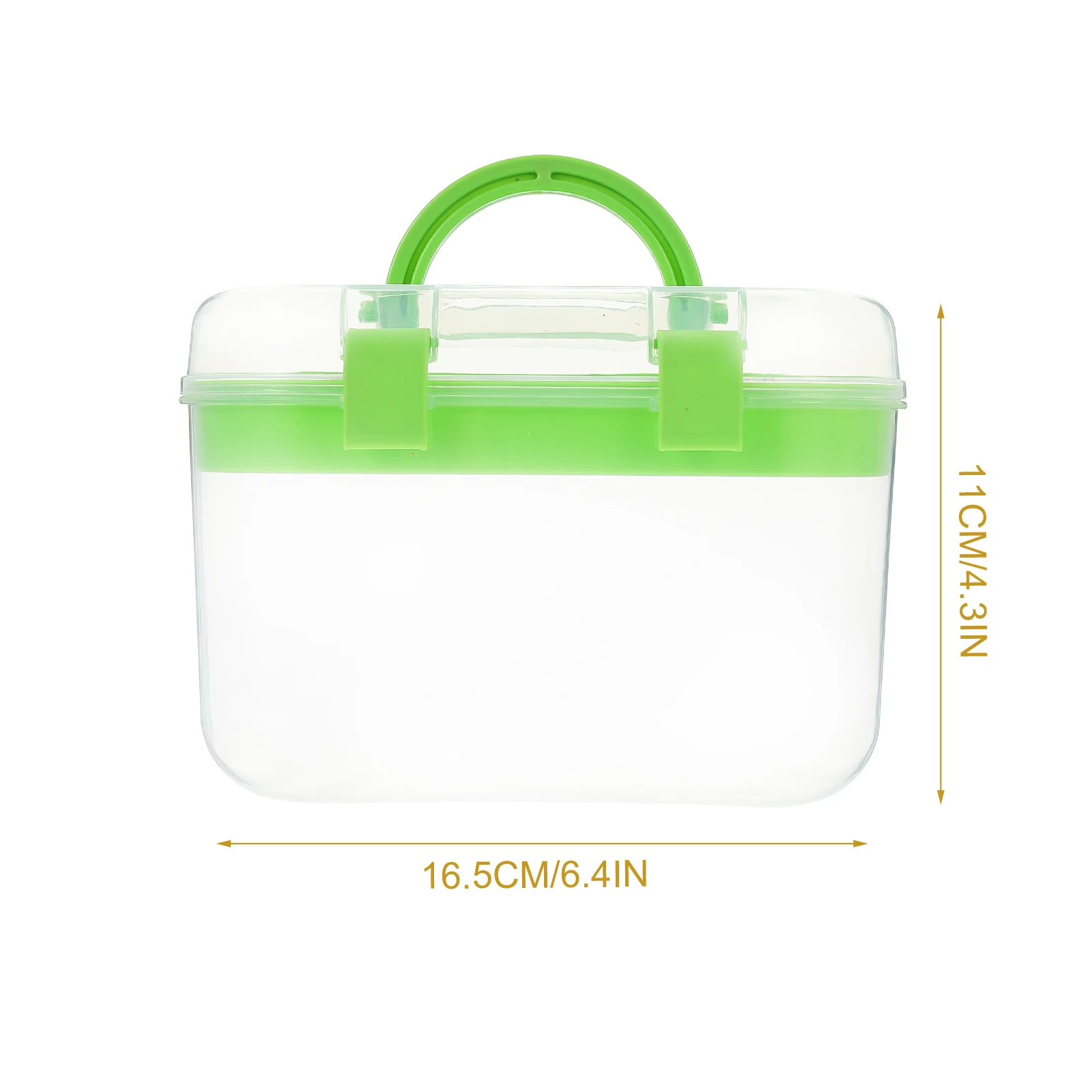 

Double Layer Medicine Organizer Storage Case With Handle Home Office Desktop Container Large Capacity Moisture Proof