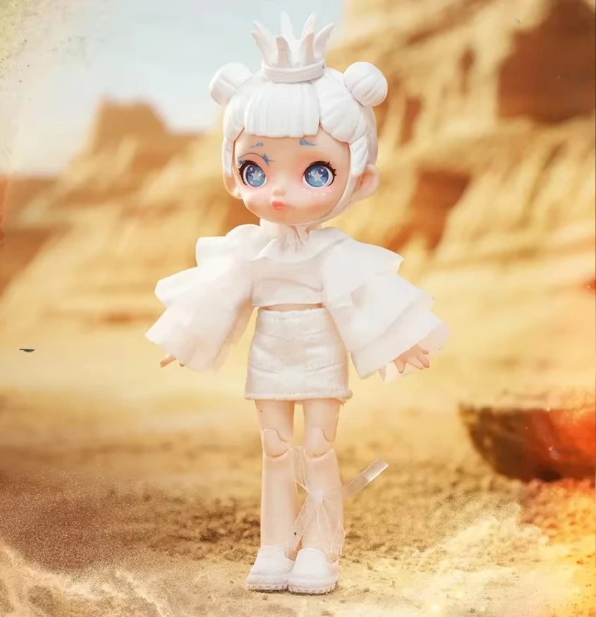 لورا أبيض وأسود الطيف سلسلة محظوظ صندوق أعمى Ob11 1/12 Bjd لطيف ألعاب شخصيات الحركة Kawaii شخصيات كرتونية دمى لعبة الهدايا #6