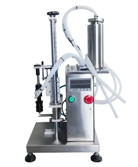 1/2/4 Nozzles Semi Automatic Desktop Beverage Perfume Vacuum Filling Machine