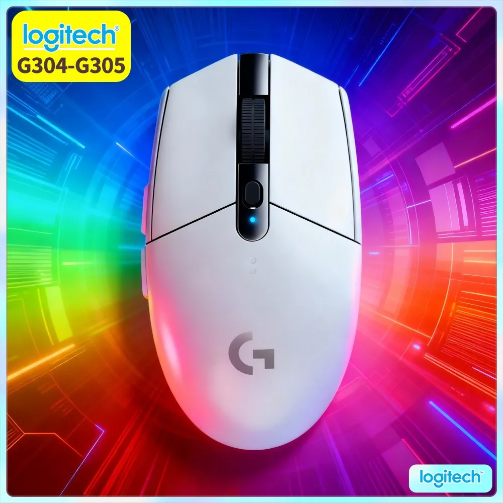 Logitech G304 LIGHTSPEED Wireless Gaming Mouse 12000 DPI 1Ms Latency HERO Sensor 250Hr Battery Low Power PC Gamers