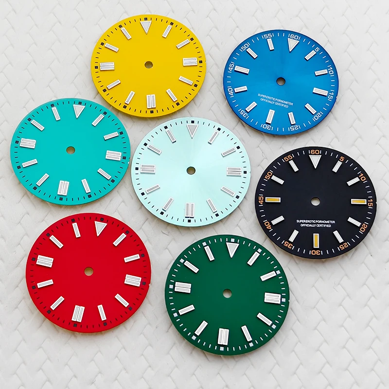28.5mm Watch Dial NH35 Luminous Dial Fit for NH35 NH36 4R 8215 2824 Movement 3.0 Oclock Mechanical Watch Dial Replace Parts