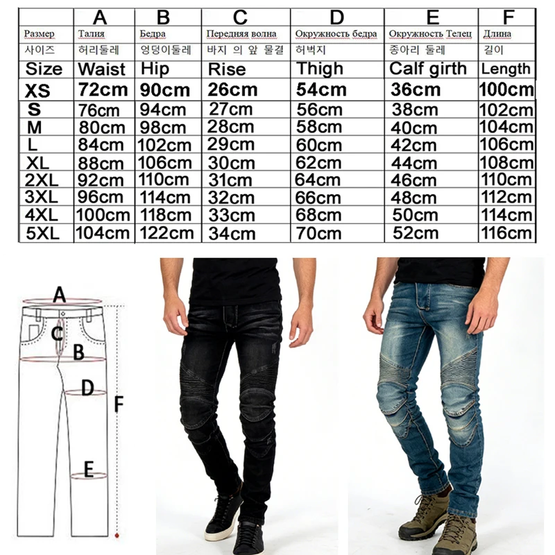 Men Blue Kevlar Motorcycle Jeans Premium Abrasion Resistant Offroad Motorbike Riding Pants Comfortable Protective Trousers 02
