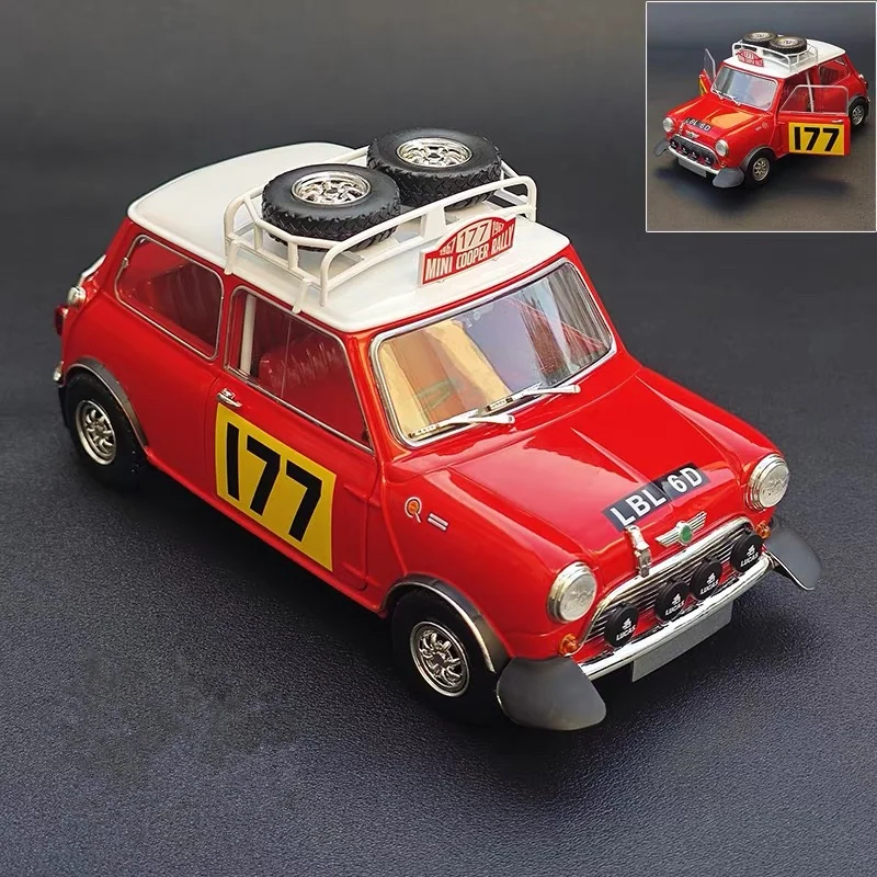

1:18 Morris Mini Cooper MK1 Rally Alloy Track Racing Car Model Diecast Metal Off-road Vehicle Car Model Simulation Kids Toy Gift