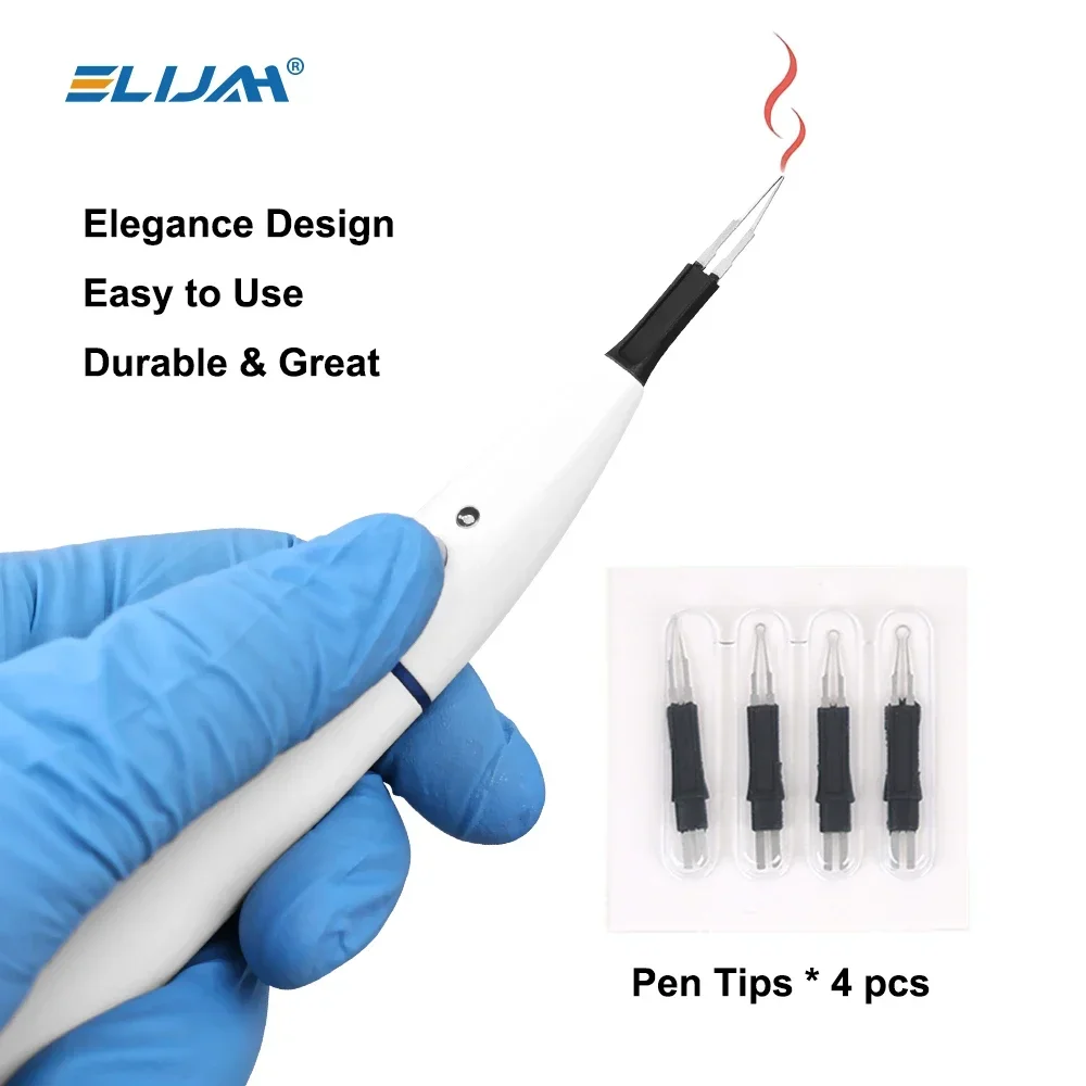 

ELIJAH 1Set Dental Wireless Gutta-Percha Tip Cutter with 4 Tips Accessories Dental Dissolved Breaker Gutta Percha Cutter