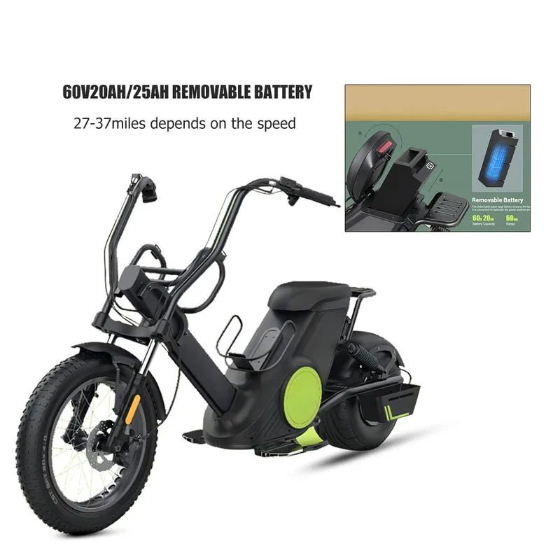 

Factory Hot Selling Single-Phase Coco Trooper Electric Golf Cart with 60V 20AH Lithium Battery Stainless Steel and Seamless Stee