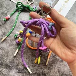 Sleutelhanger op de telefoon Hanger Nylon Lanyards Gevlochten touw Hang Mobiele mobiele telefoonriem Kleurrijke tas Body Kit Accessoires Keten