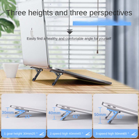 Notebook Invisible Paste Mini Laptop, Ipad, Mobile Phone Bracket, Heat Dissipation, Thin Metal Folding Bracket Computer Stand