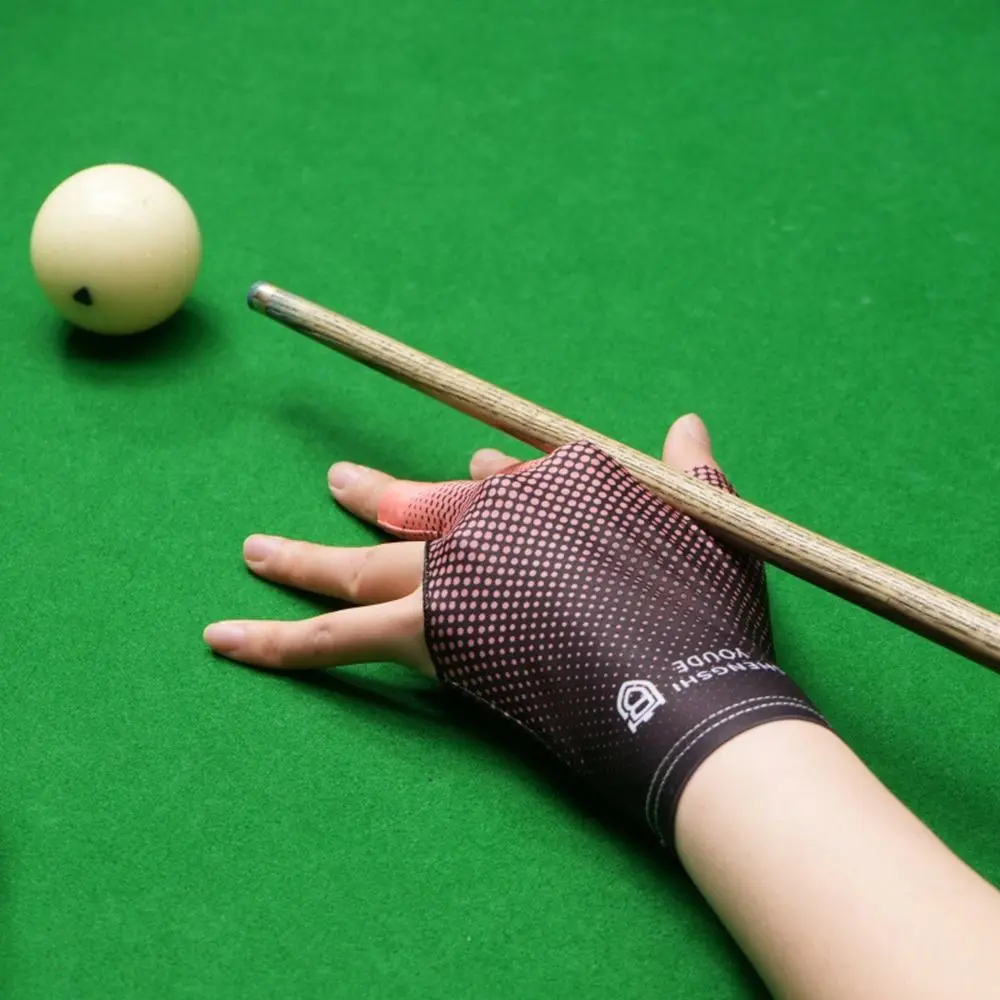 

1 шт. эластичные перчатки для бильярда, нескользящие, износостойкие, тренировочные перчатки для бильярда, дышащие перчатки из ледяного шелка для рыбалки