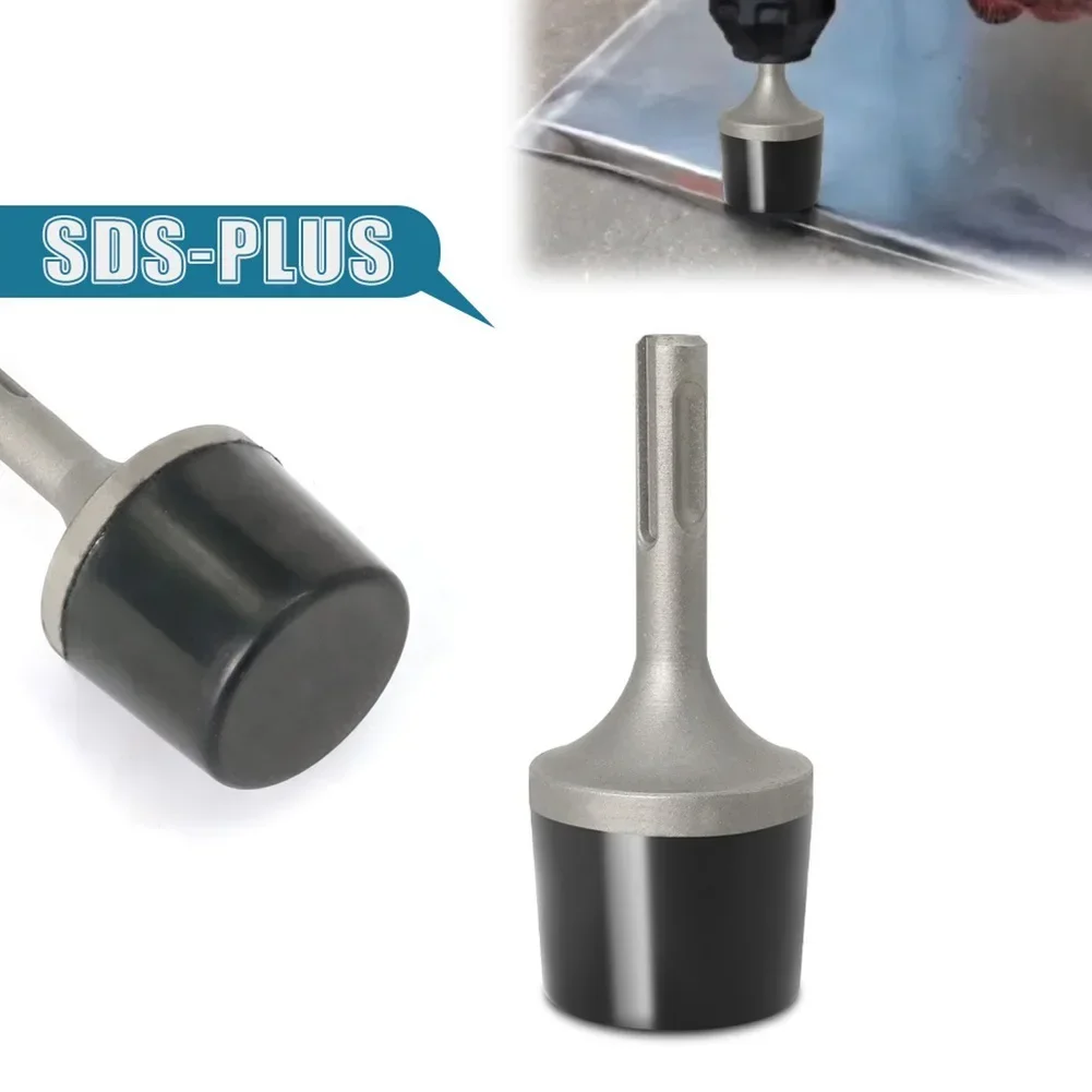 Rubber Electric Hammer SDSPLUS Shank, Automotive Sheet Knocking Tool, Easy Flattening for Metal and Iron Sheets