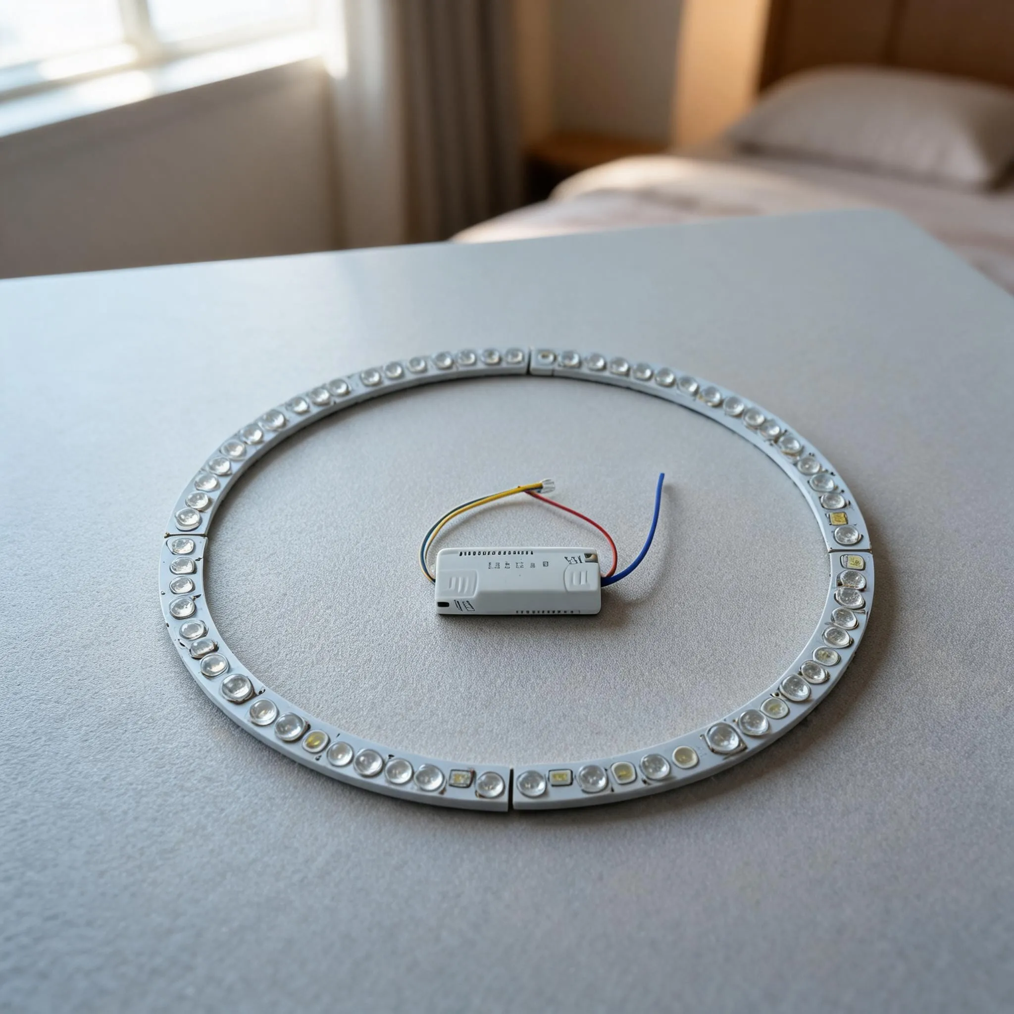 LED Light Strip For Ceiling Lights Three-Color Adjustable 26cm Curved Energy-Efficient LED Light Strip Dimmable Light Strip