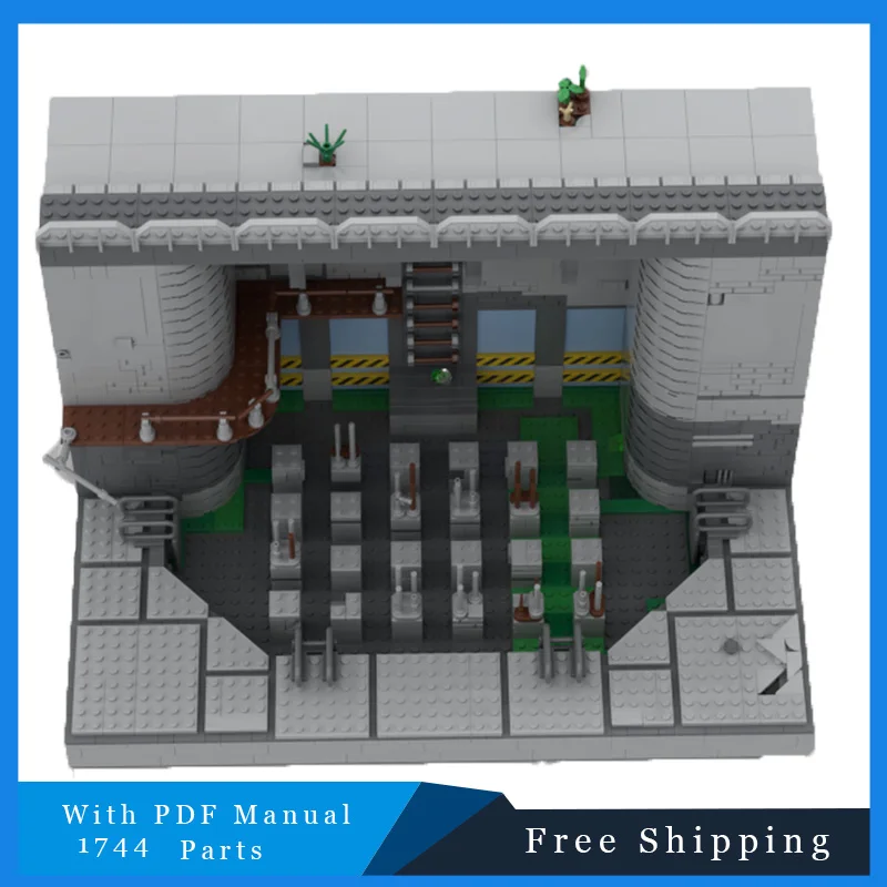 1744ピース 有名ゲーム コンクリート異常現象 バス MOC 組み立てブロック モダン建築モデルセット 子供DIY組み立ておもちゃ ギフト