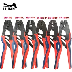 DR-056YJ 1.5-6mm² Crimping Plier Ratchet Crimping Tool Insulated Non-insulated terminal crimping plier DR-625GF 6-25mm²