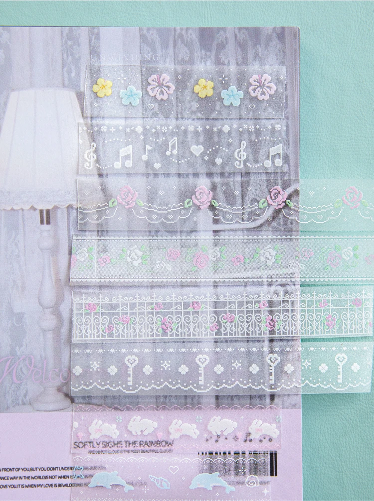 15mm X 2m PET Niedliches Glitzerband für DIY Scrapbooking Planer Tagebuch Ästhetisches Maskierband Schreibwaren Bürobedarf – Detail 15