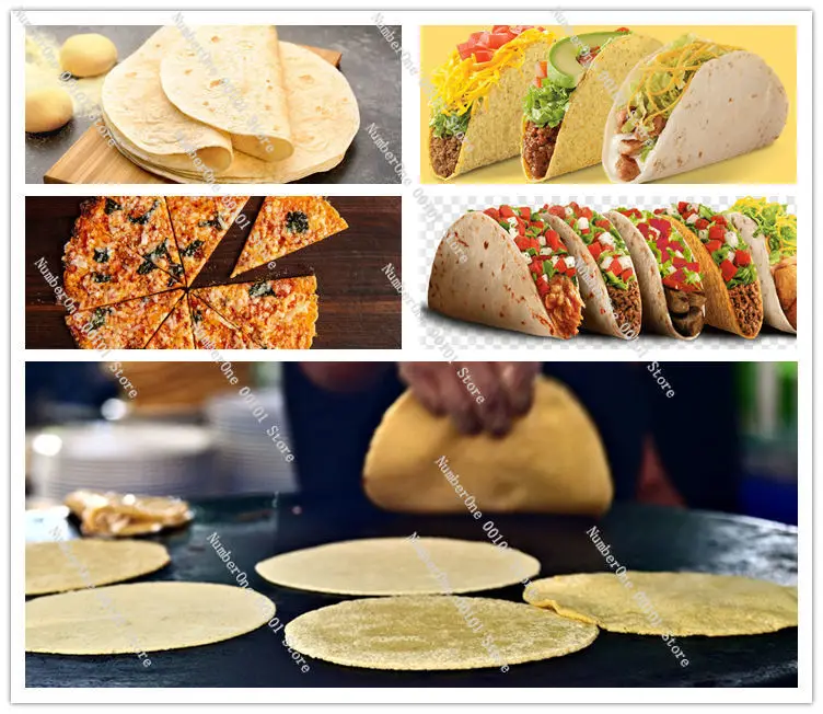 Full Automatic Industrial Flour Corn Mexican Tortilla Taco Roti Maker Press Bread Grain Product Tortilla Making Machine