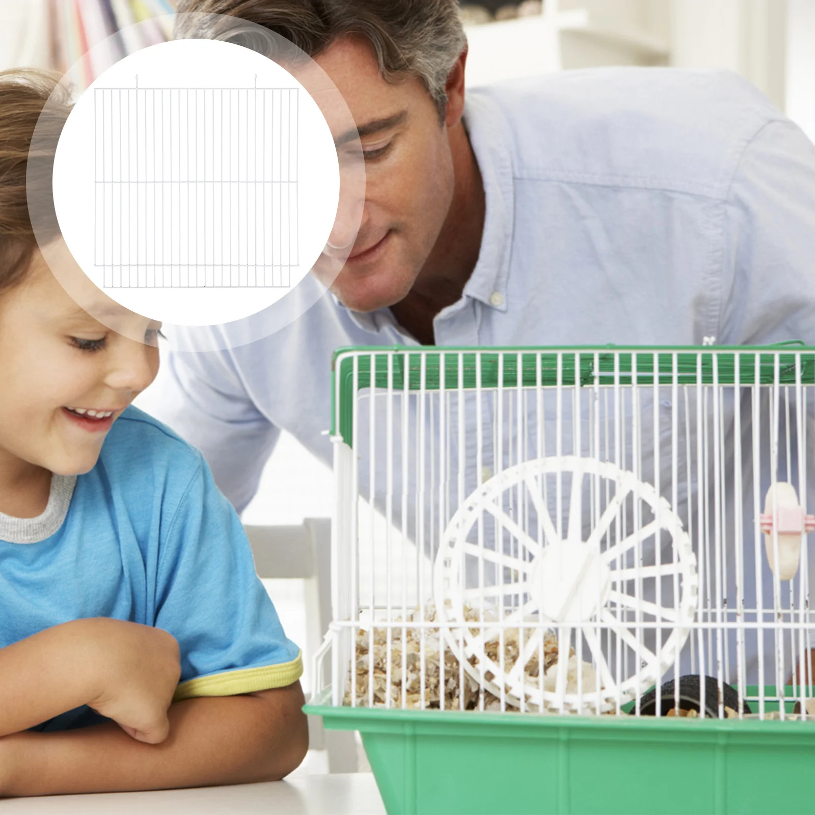 

47x30x30cm Cage Divider Plate Iron Pet Separation Grid for Hamster Small Animals Safe Feeding Station Net Baffle