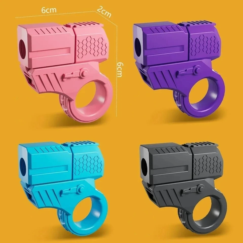 Decompression Shell Ejected Gold Finger Mini Gun Toy Pistol Blowback Plastic Soft Bullet Gun Stress Relief  Small Toy Birthday G