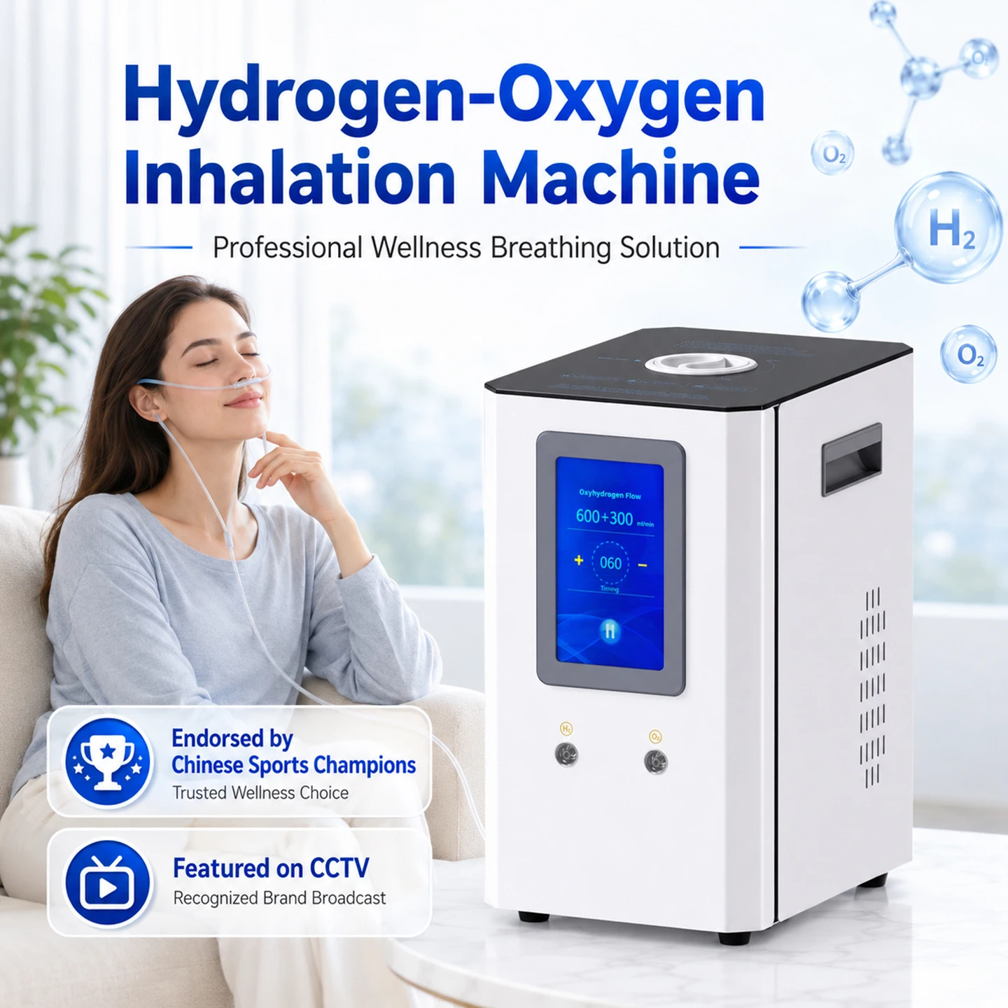 Hydrogen Water Generators 450ml Ultra Portable Desktop H2 Inhaler Anti-Aging Hydrogen Device Small Hydrogen Generator for Home
