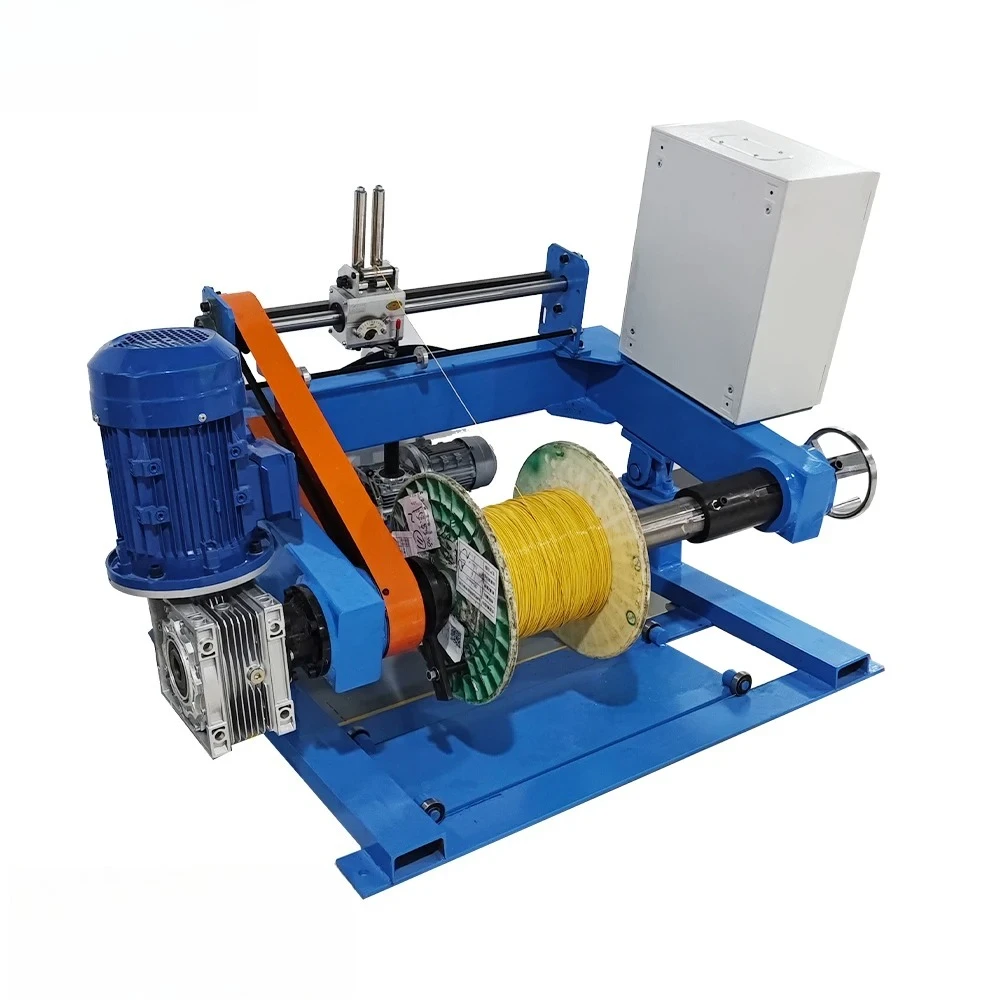 QP1400MM Shaftless Motorized Take-Up & Pay-Out Machinery Wire Layer Winding Machine Spool Machine Rewind