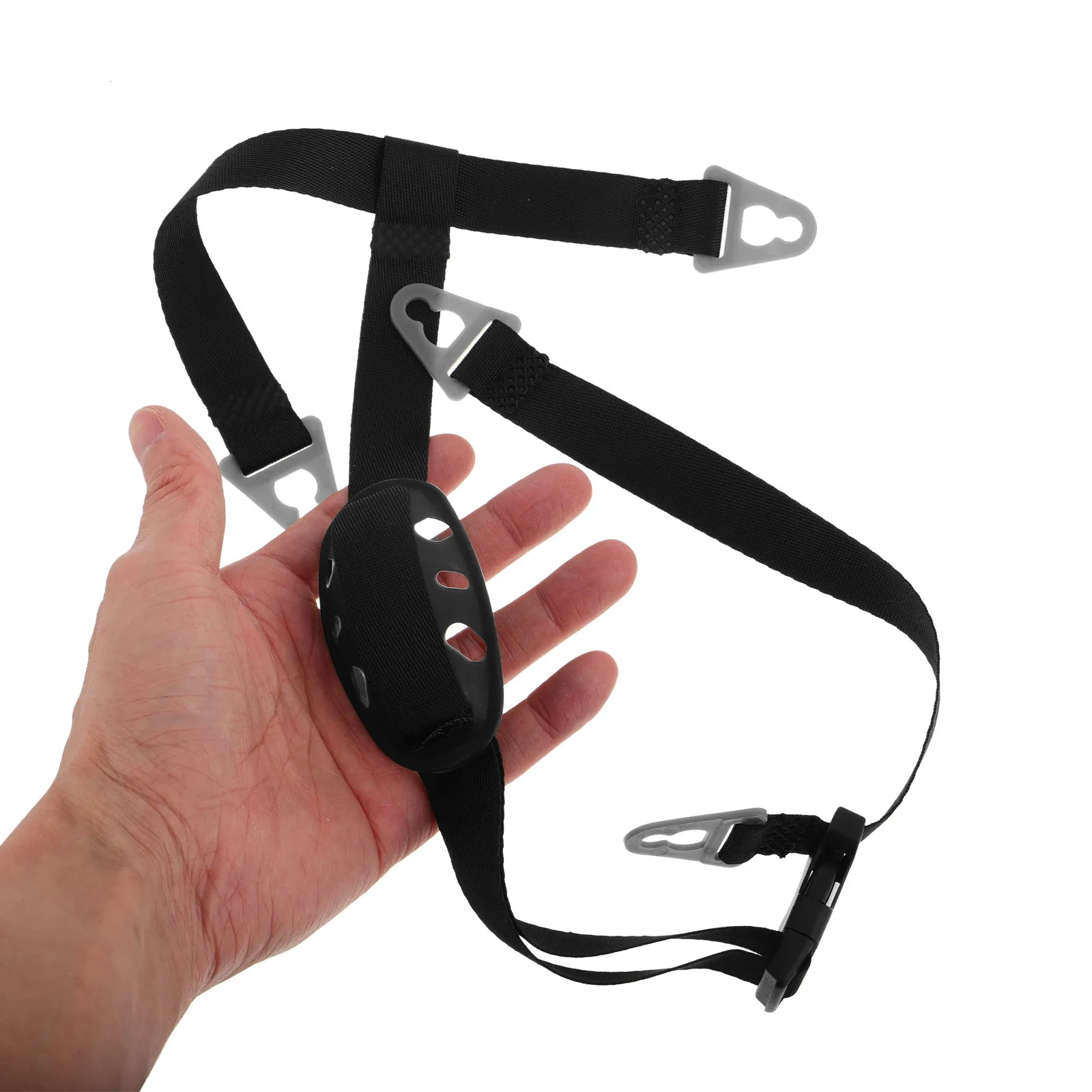 Construction Safety Y Shaped Chin Strap Dual Ear Bands Secure Fit Buckle Easy Install Helmet Accessory