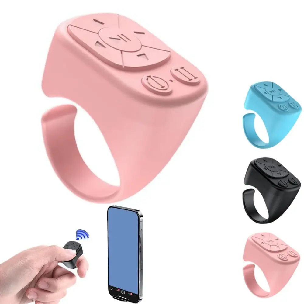 

Bluetooth Technology Ring Remote Control Wireless Connection Lively Shutter Page Turning Ring Fingertip Design Remote Function