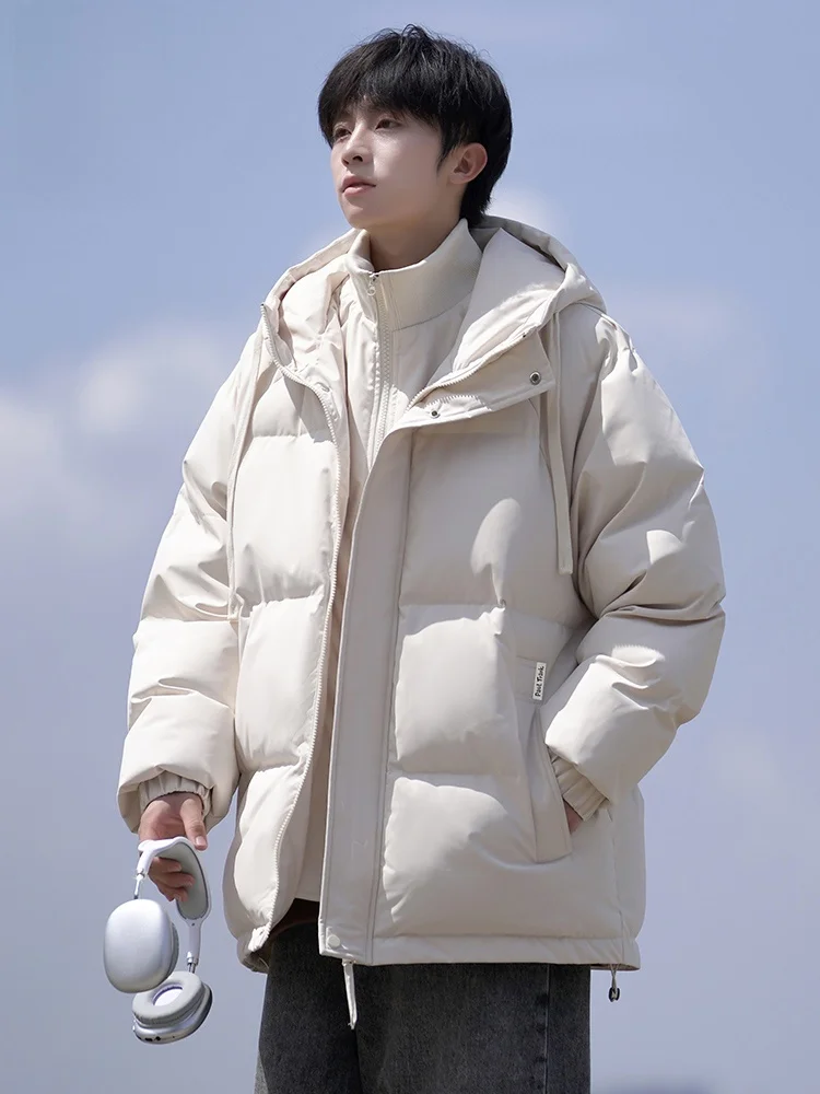 

Мужская теплая хлопковая куртка Paul Frank с капюшоном и воротником-стойкой, зимняя модная верхняя одежда из утолщенного полиэфирного волокна на молнии