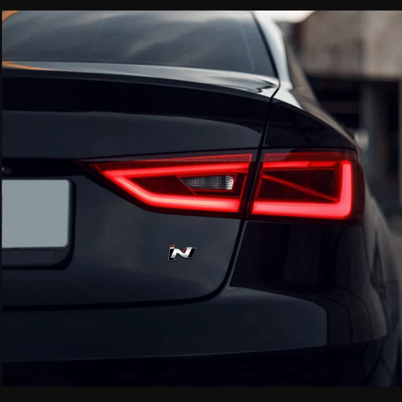Alloy Rear Trunk Sticker Badge for Hyundai N Logo IX35 I20 I30 I10 I40 Accent Tucson Kona Elantra Car Front Grille Emblem Decals - view 5