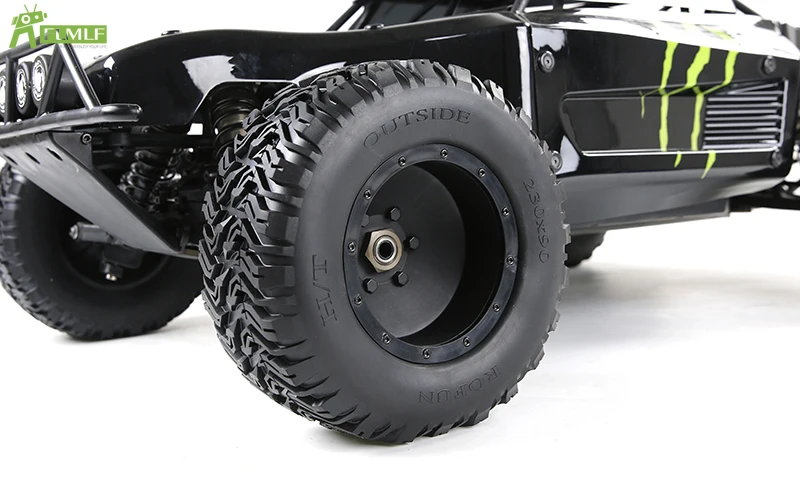 ชุดประกอบยางออฟโรด 2 ชิ้น ขนาด 230X90 สำหรับรถ Losi 5ive-t KM X2 ROFUN ROVAN LT WLT V5 X-LT BAJA 5S DTT QL อะไหล่รถบรรทุก 1/5