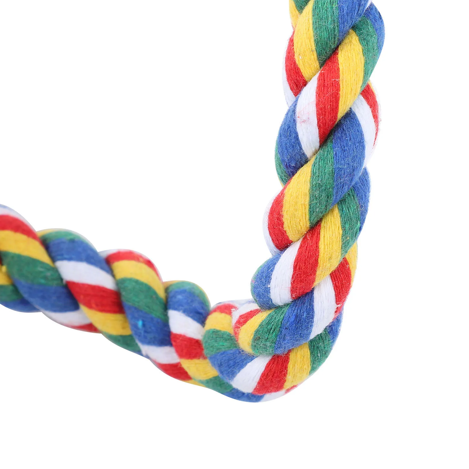 

ZK20 2Pcs Bird Rope Perches Brightly Colored Handmade Chew Toy Parrot Swings Spiral Stand105CM