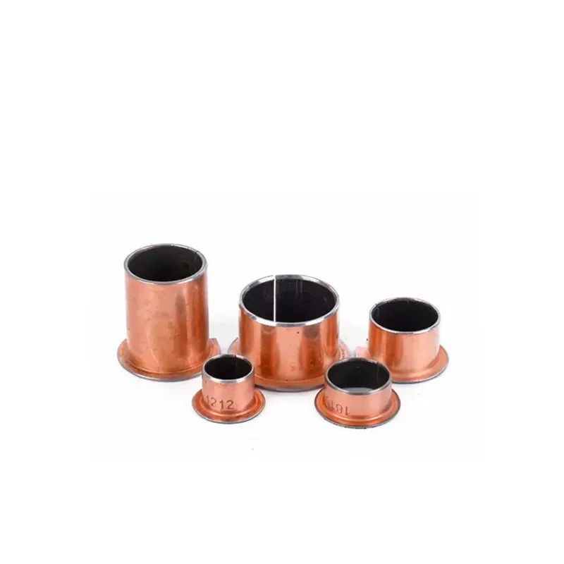 

Self-Lubricating Bronze Bushing Sleeve with Flange Inner Diameter 8 10 12 16 Low Friction Solid Lubricant Bearing for Machinery