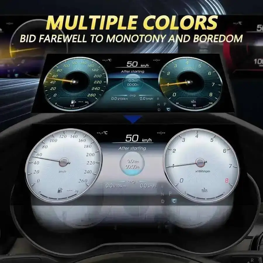 Car Digital Cluster Instrument 12.3 Inch For Mercedes Benz GLC C-Class W205 X253 2015-2020 NTG 5.0 5.5 6.0 Speedometer Dashboard - Image 4