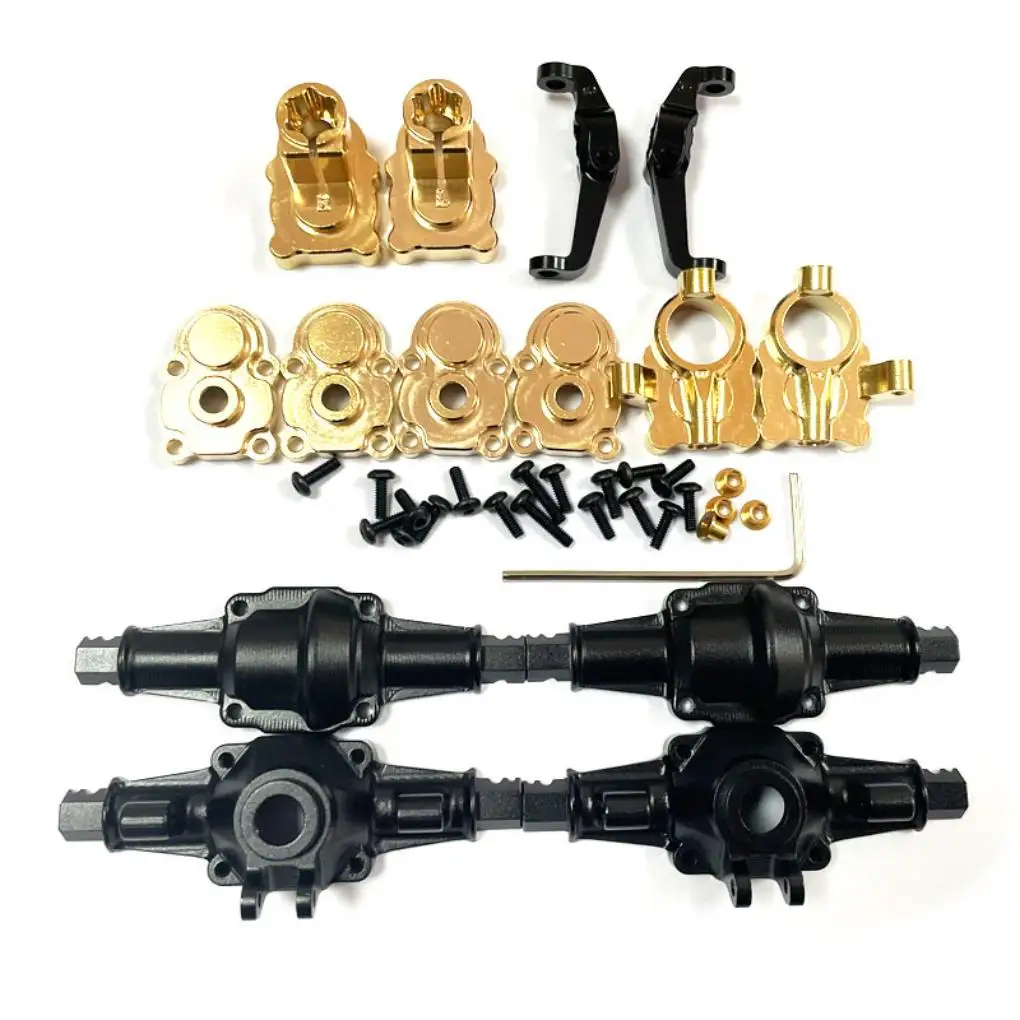 

1/24 Brass Compact Yet Durable Design Front And Rear Axle Housings For FMS FCX24 RC Car Part RC Car Accessories