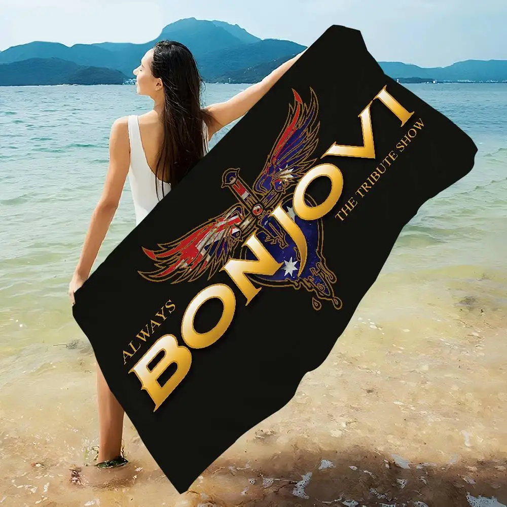 B-BonS J-Jovi Manta de microfibra Toallas de playa de secado rápido Impresión de gran tamaño Manta de toalla de piscina súper absorbente