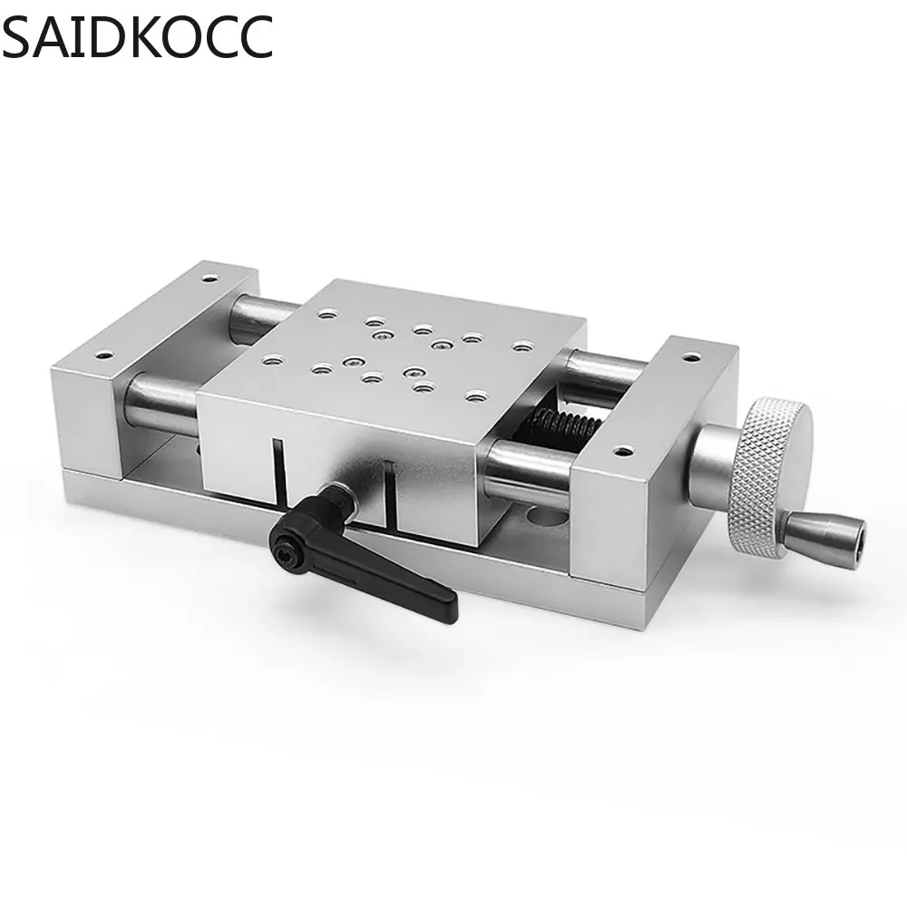 

80B-DB-100 Manual Precision Translation Platform Mini X-Axis Manual Sliding Table Heavy-Duty Slide Stroke 100MM