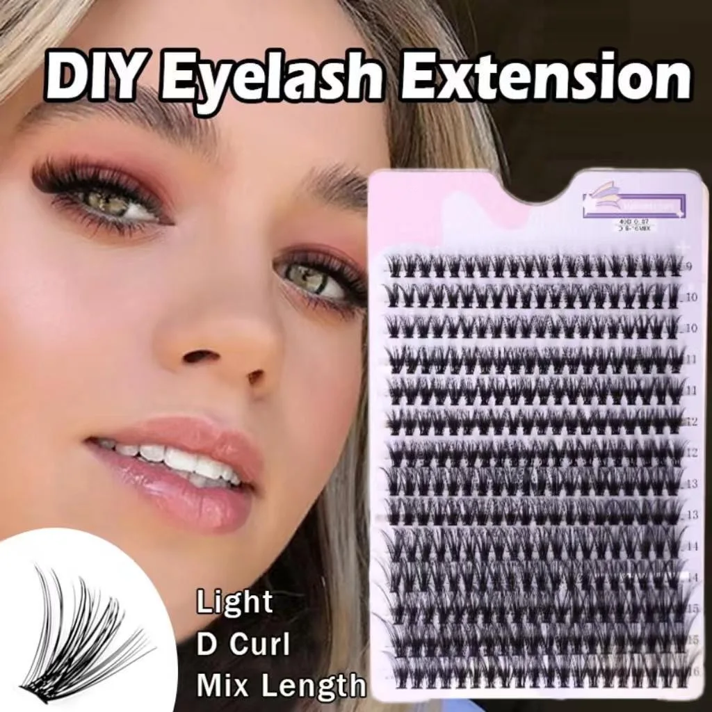 Soft Natural False Eyelashes 14 Rows Lightweight Strip Lashes for Daily Eye Makeup