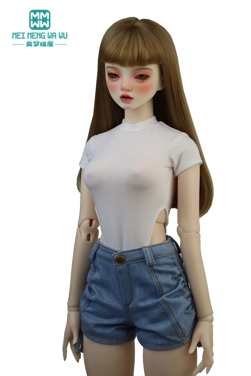 

Подходит для кукол BJD размером 58–60 см, 1/3 одежды SD DD, модные джинсовые шорты на шнурке