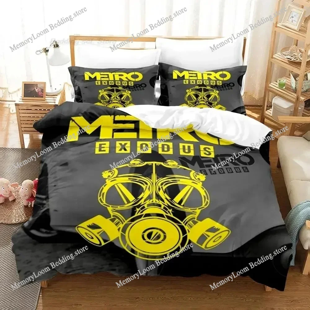 

Metro Exodus Bedding Set Single Twin Full Queen King Size Bed Set Aldult Kid Bedroom Duvetcover Sets 3D Print Game Bed Sheet Set