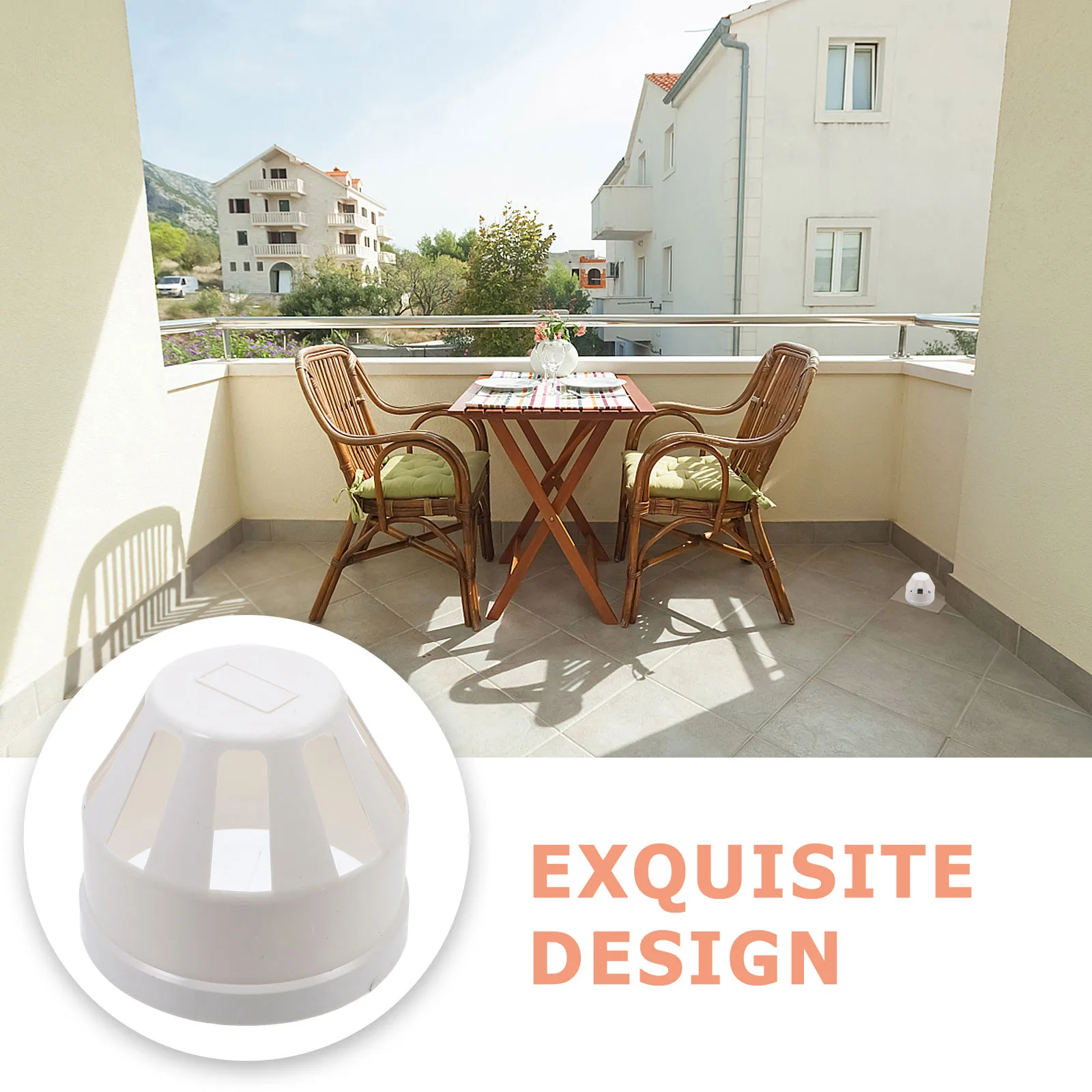 

5pcs PVC Drainage Cover Thick Durable Mesh Strainer Prevents Leaves Clogging Gutter Easy Installation HighGrade
