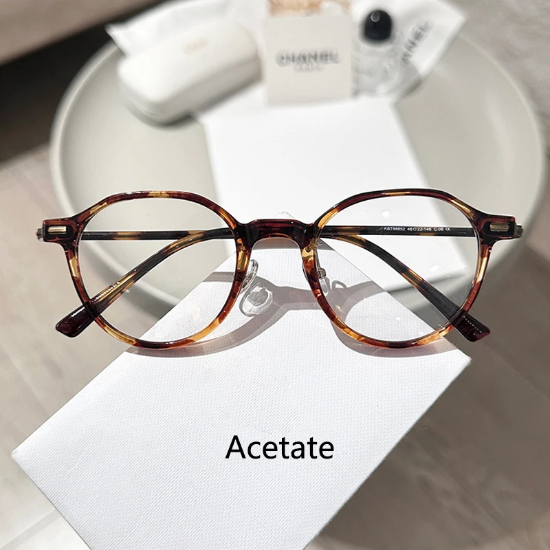 Ultra Light Acetate Fashion Vintage Round Eyeglasses Small Size Eyewear Myopia Astigmatism Optical Prescription Frames Man Woman