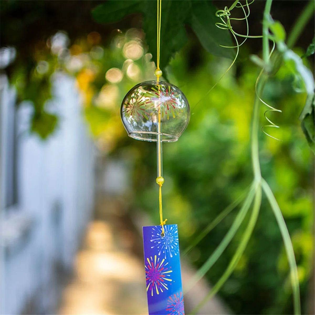 Glass Japanese Wind Chimes Room Decoration Home Doorbell Wall Hangings Outdoor Decoration Umbrella