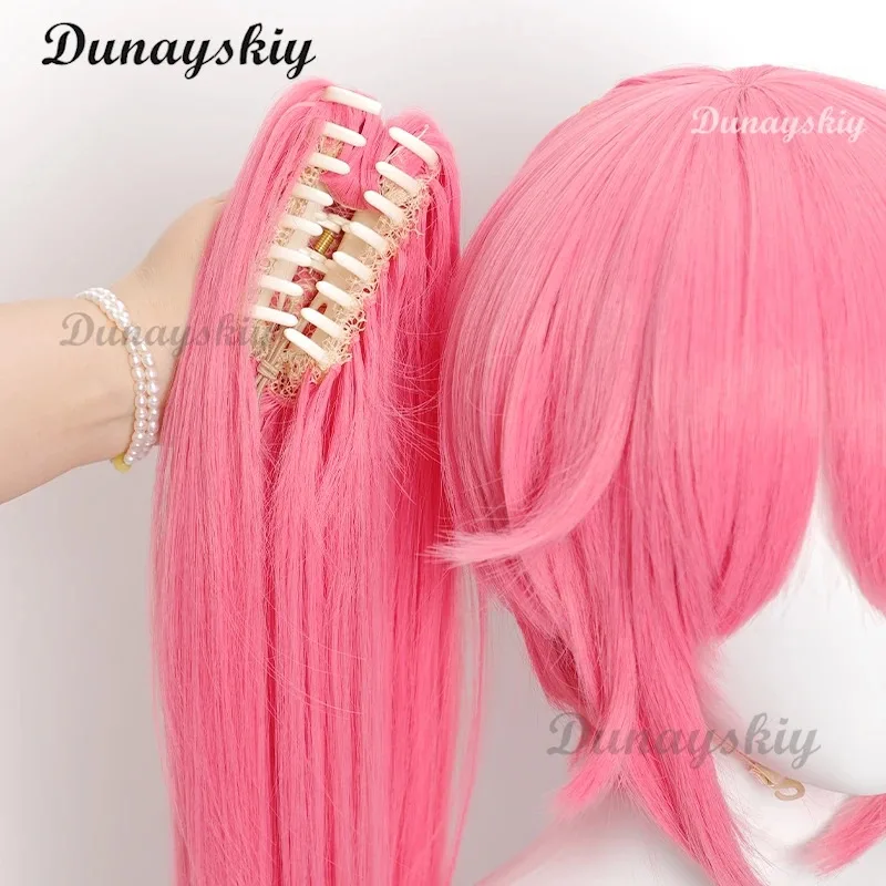 أنيمي ليكون بطل X الملكة لطيفة شعر مستعار تأثيري الأبيض الضفائر الطويلة حفلة الهالوين للنساء الفتيات كرنفال الدعائم الهدايا كرنفال