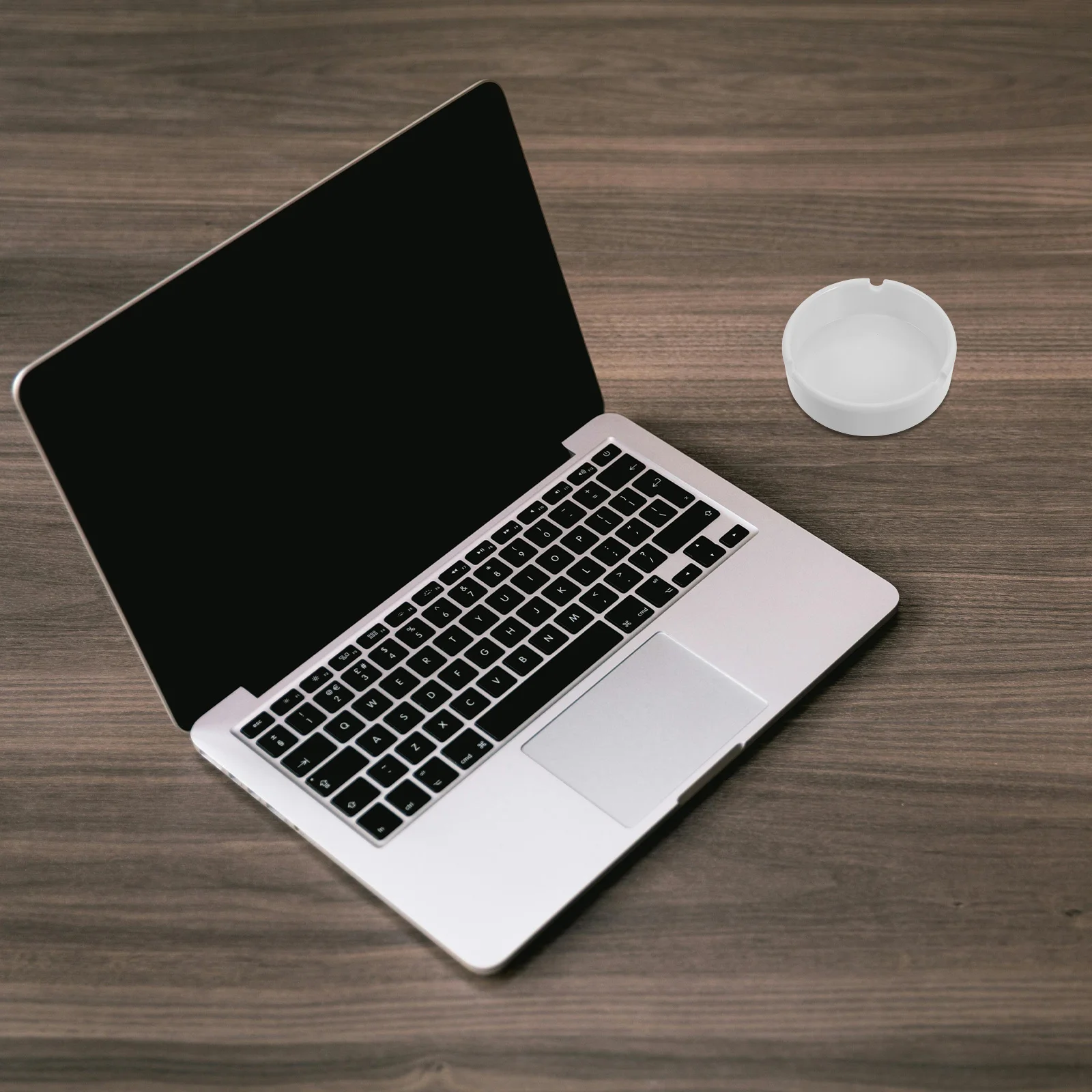 

2pcs Modern Melamine Anti-Drop Ashtray Reusable Cigarette Butt Storage Tray Easy Clean Lightweight For Indoor Office Home