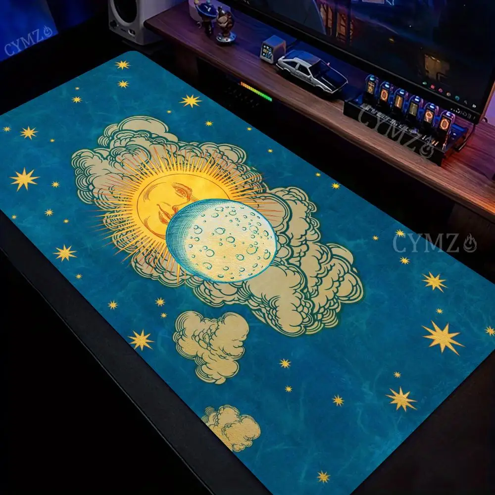 

Загадочный небесный элемент коврик для мыши настольный коврик с прошитыми краями противоскользящий прочный офисный аксессуар коврик для клавиатуры и мыши