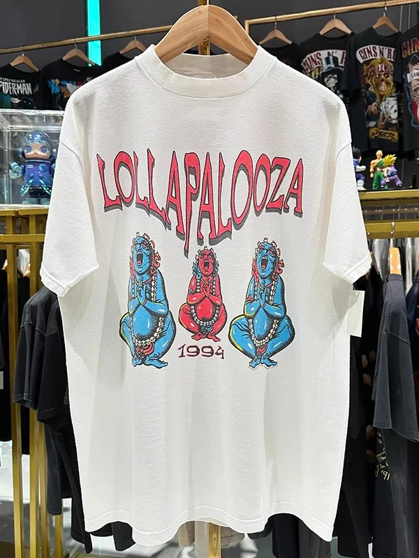 Plus Size American Retro Ro T-Shirt Damen Ort Sve Cool Street Sle Baumwolle Schweißabsorbierend Sommer Faion Marke