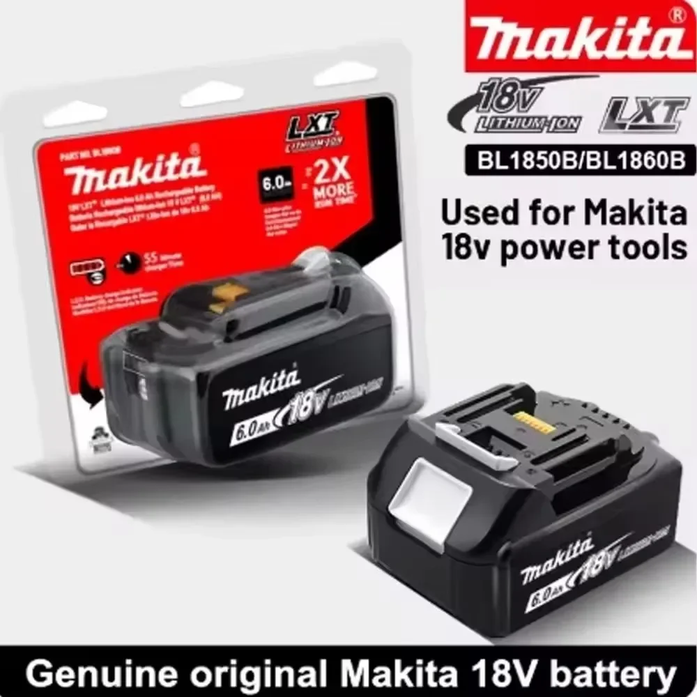 

100% original Makita packaging rechargeable power tool battery,replacing lithium-ion LED LXT BL1860B BL1860 BL1850Makita battery