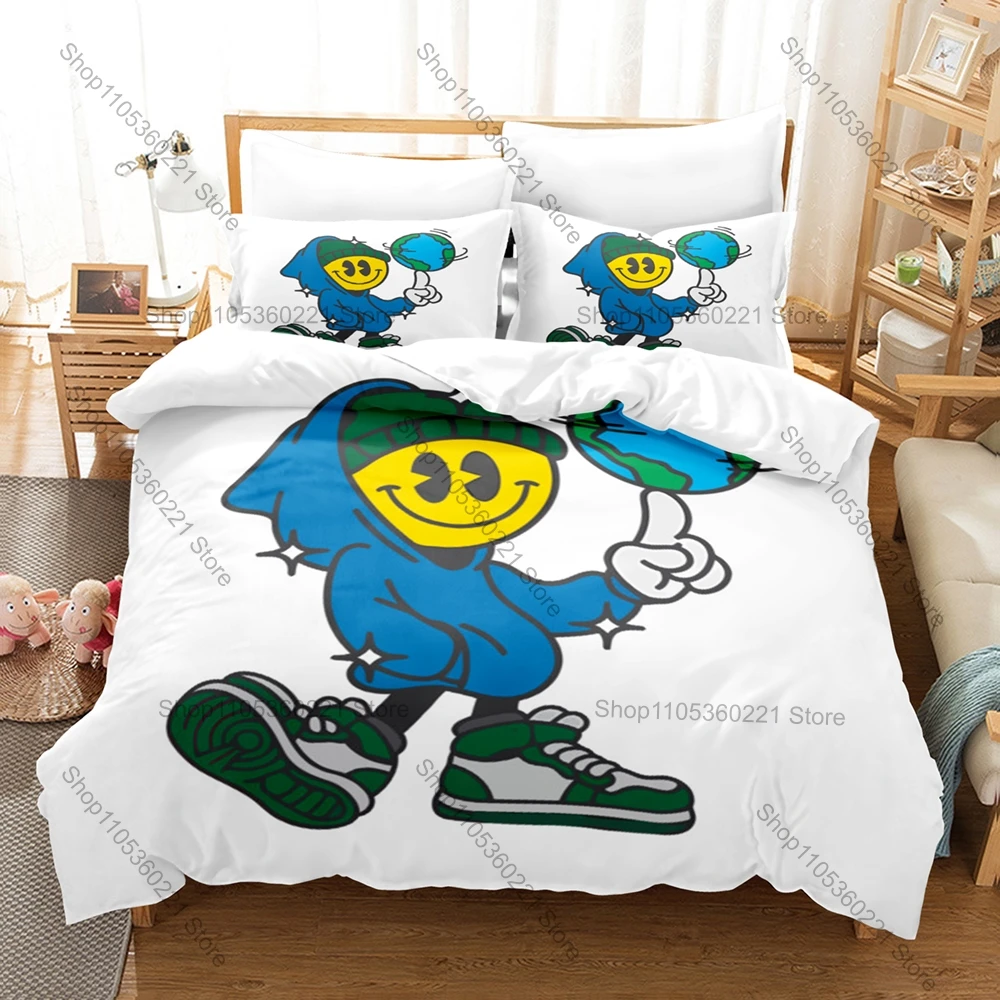 Connor Price Bedding Set Duvet Cover + 2 Pillowcases Canadian Pop Rap Friends & Family Tour Retro Bedroom Decor