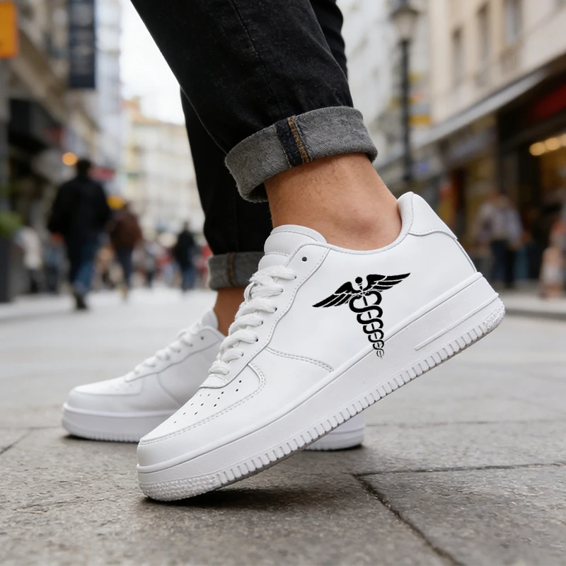 

Summer Men's Slip-On White Shoes, Breathable Soft-Sole Versatile Unisex Casual Trend Shoes